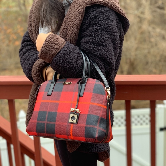 NWT KATE SPADE BRIDGEWATER STREET PLAID RACHELLE - Picture 2 of 7